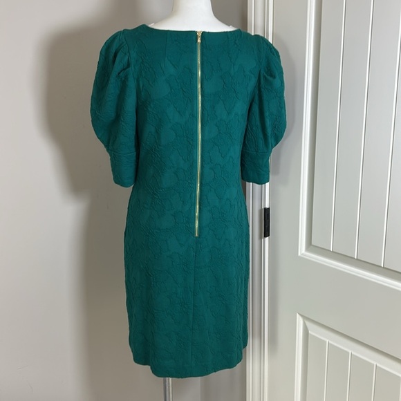 Lilly Pulitzer Knowles Elbow Sleeve Dress Hosta Green Knit Jacquard Sz M - Picture 8 of 14